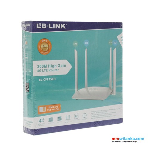 LB-link BL-CPE450H Sim 300M High Gain 4G LTE Router (1Y)